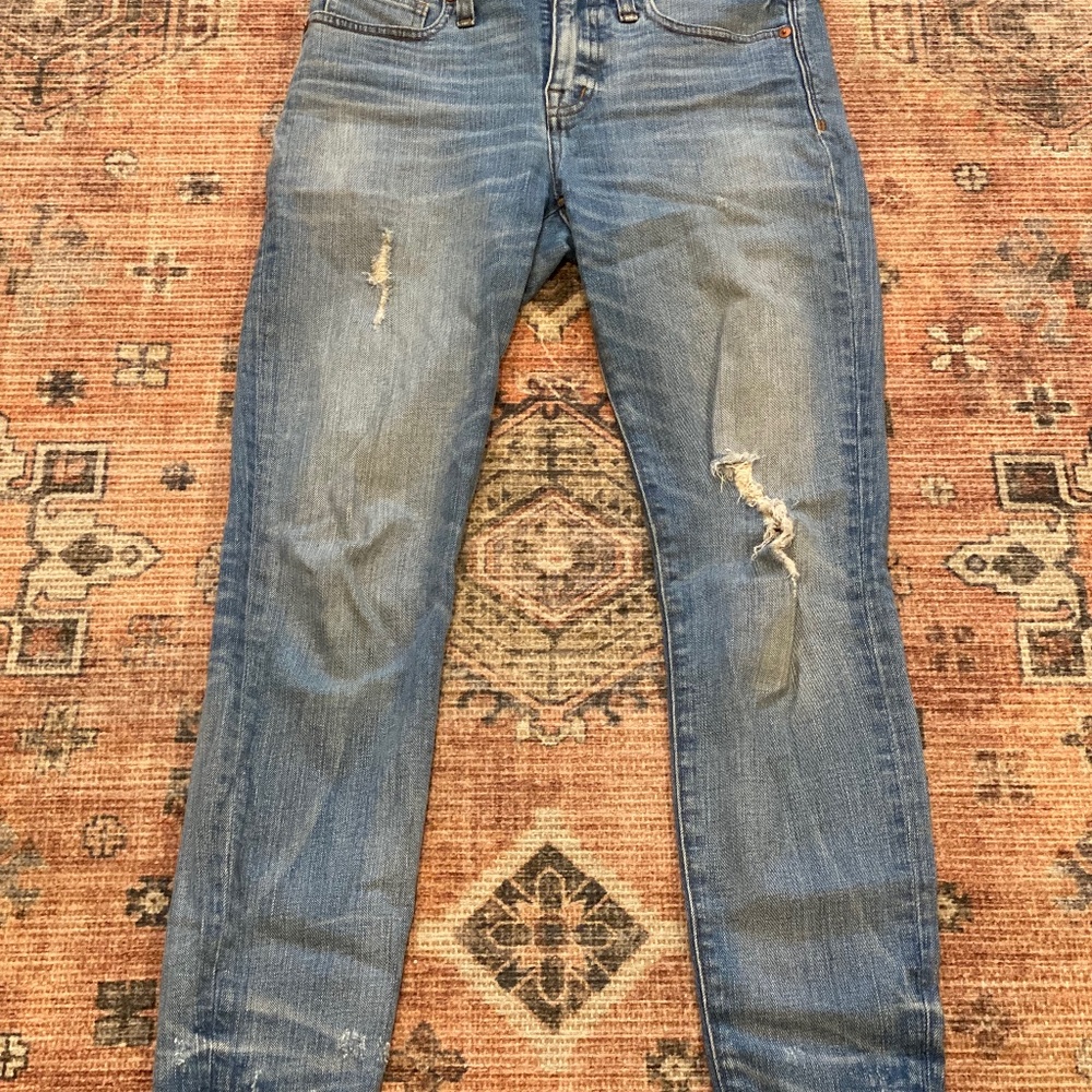 Madewell distressed denim